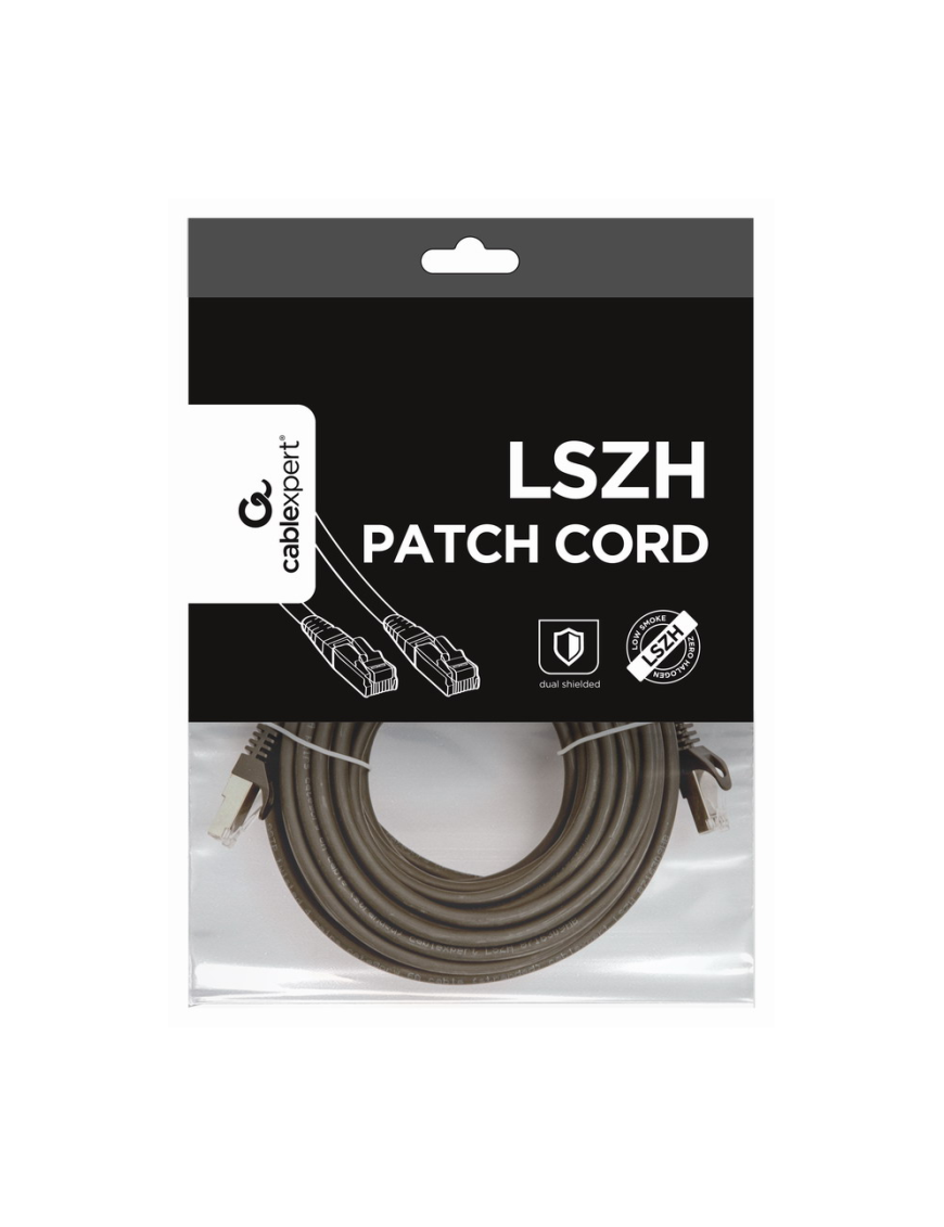 Gembird PP6A-LSZHCU-BK-10M cable de red Negro Cat6a S/FTP (S-STP)