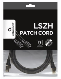 Gembird PP6A-LSZHCU-BK-3M cable de red Negro Cat6a S/FTP (S-STP)