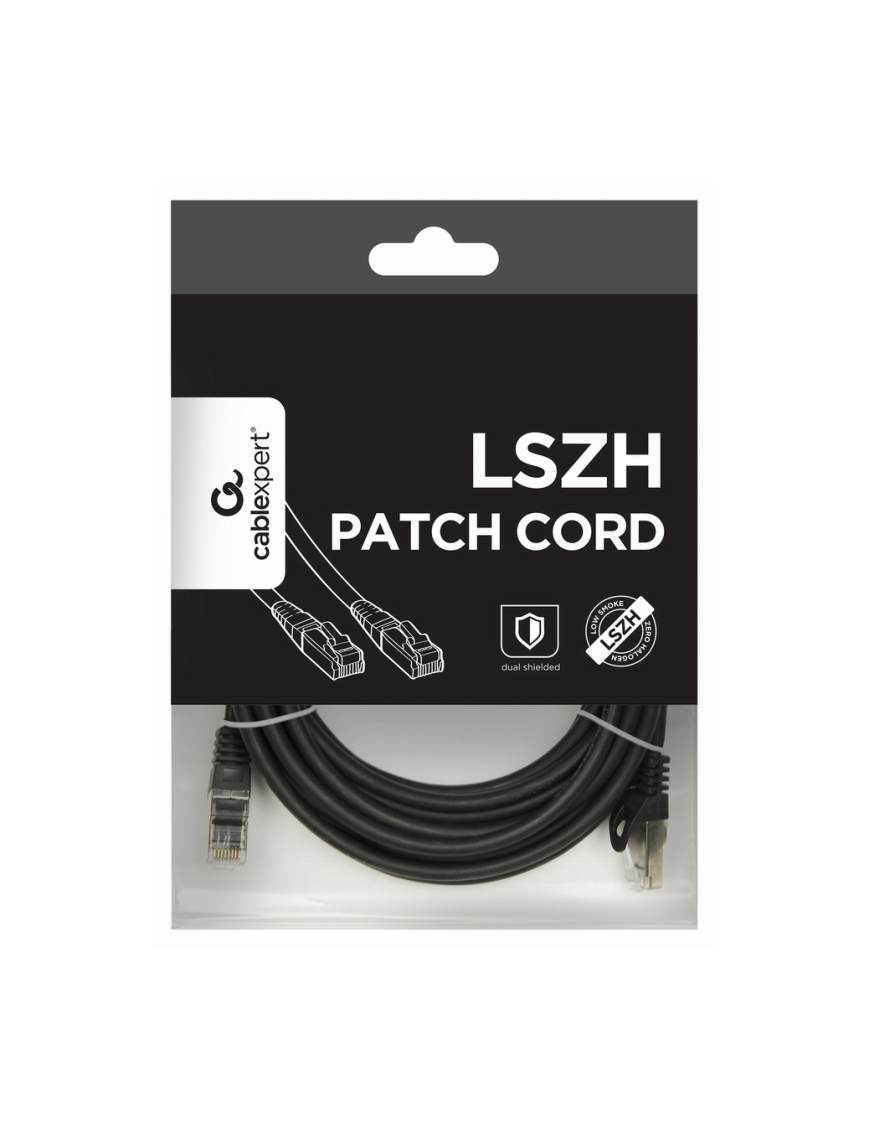 Gembird PP6A-LSZHCU-BK-5M cable de red Negro Cat6a S/FTP (S-STP)