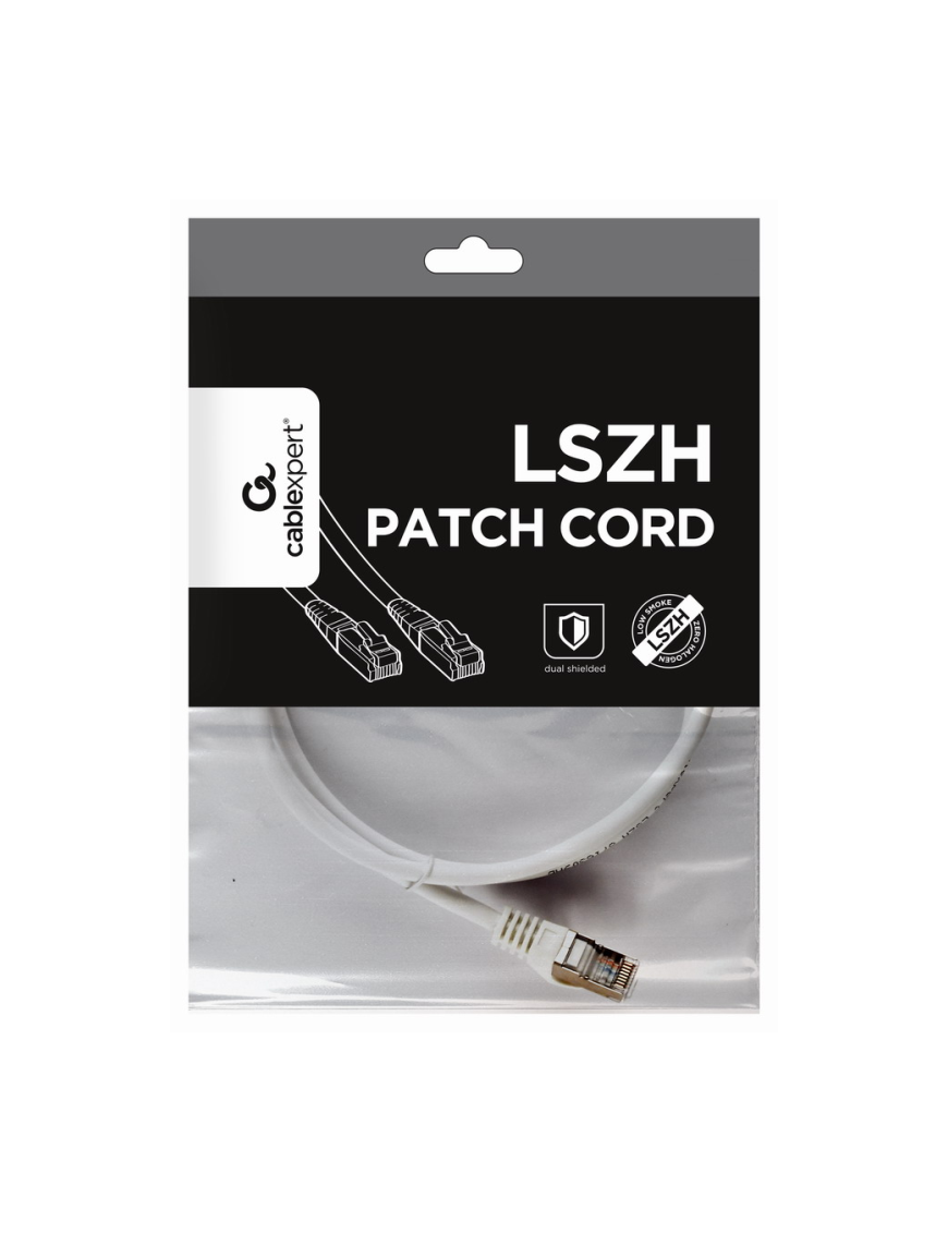 Gembird PP6A-LSZHCU-W-1M cable de red Blanco Cat6a S/FTP (S-STP)