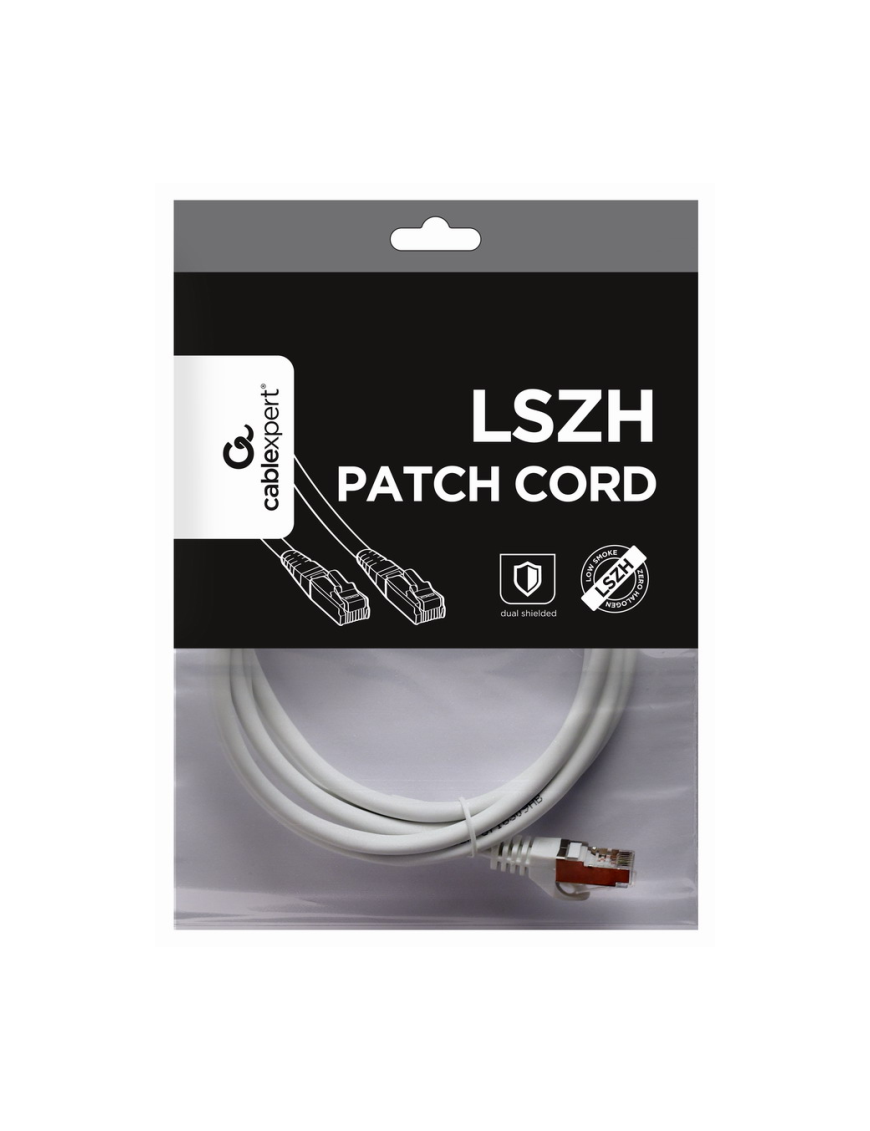 Gembird PP6A-LSZHCU-W-2M cable de red Blanco Cat6a S/FTP (S-STP)
