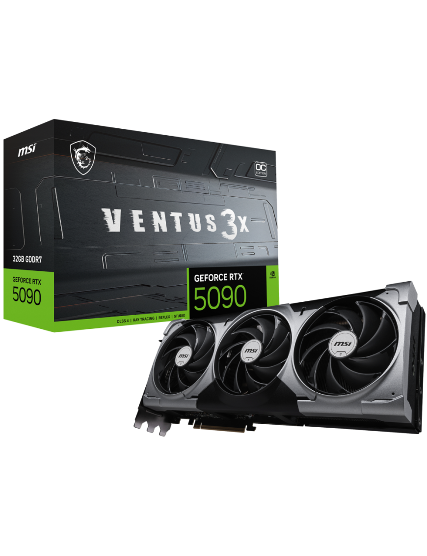 MSI VENTUS GEFORCE RTX 5090 32G 3X OC tarjeta gráfica NVIDIA 32 GB GDDR7