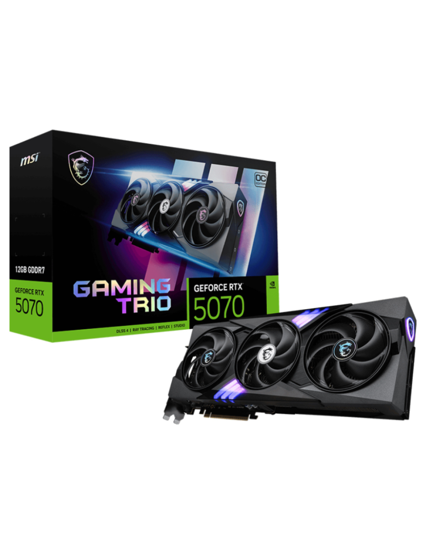 MSI GAMING GeForce RTX 5070 12G TRIO OC NVIDIA 12 GB GDDR7