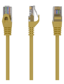 Gembird PP6U-0.5M cable de red Amarillo 0,5 m Cat6 U/UTP (UTP)