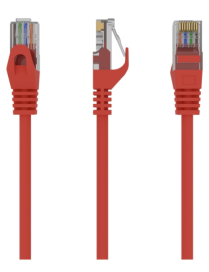 Gembird PP6U-0.5M cable de red Rojo 0,5 m Cat6 U/UTP (UTP)