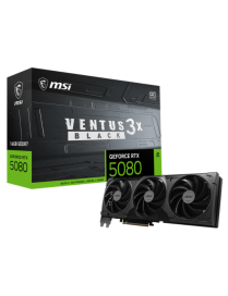 MSI VENTUS GEFORCE RTX 5080 16G 3X OC BLACK tarjeta gráfica NVIDIA 16 GB GDDR7