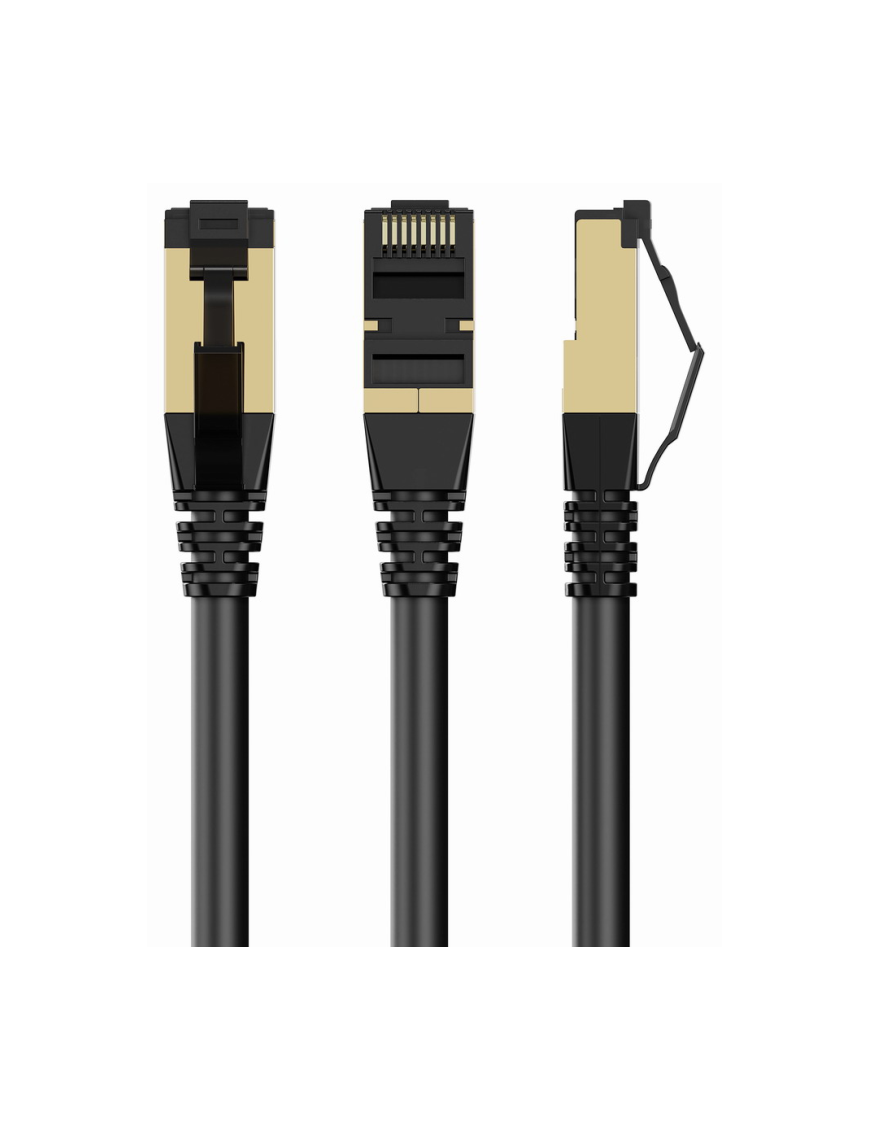 Gembird PP8-LSZHCU-BK-7.5M cable de red Negro 7,5 m Cat8 S/FTP (S-STP)