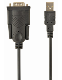 Gembird UAS-DB9M-02 cable de serie Negro 1,5 m USB tipo A DB-9