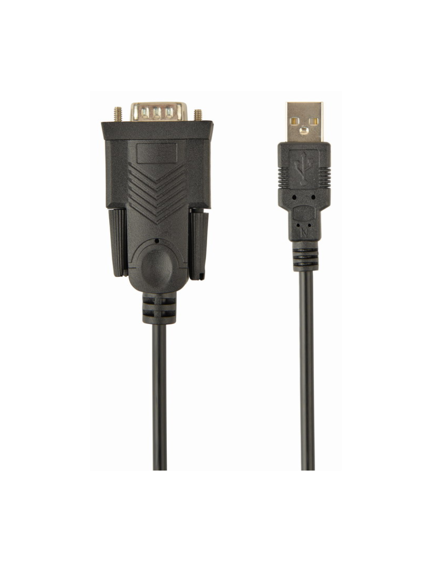 Gembird UAS-DB9M-02 cable de serie Negro 1,5 m USB tipo A DB-9