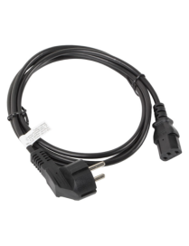 Lanberg CA-C13C-10CC-0018-BK cable de transmisión Negro 1,8 m C13 acoplador CEE7/7