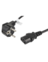 Lanberg CA-C13C-11CC-0018-BK cable de transmisión Negro 1,8 m C13 acoplador CEE7/7