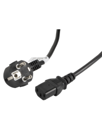 Lanberg CA-C13C-11CC-0050-BK cable de transmisión Negro 5 m C13 acoplador CEE7/7