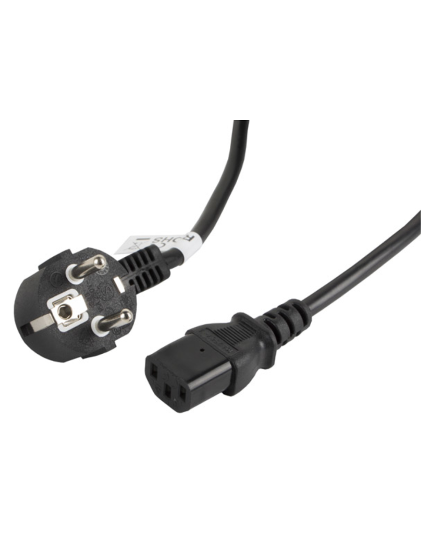 Lanberg CA-C13C-11CC-0050-BK cable de transmisión Negro 5 m C13 acoplador CEE7/7
