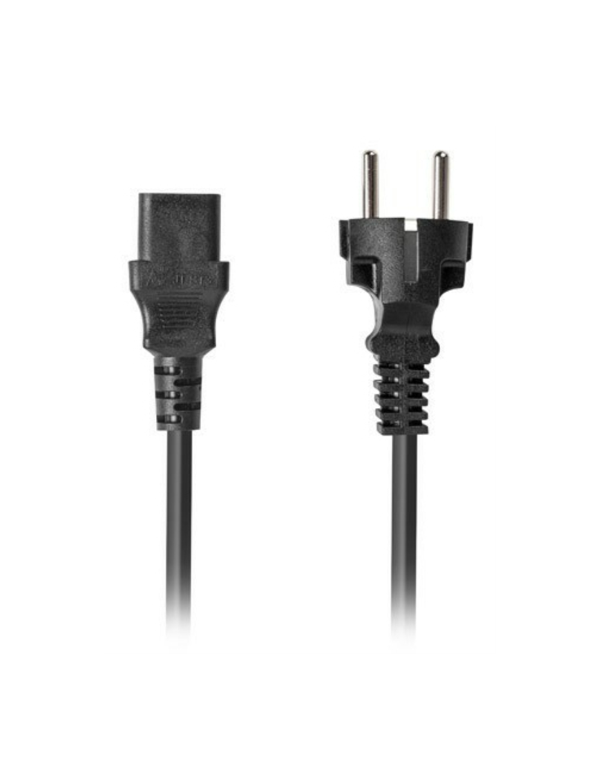 Lanberg CA-C13C-15CC-0018-BK cable de transmisión Negro 1,8 m C13 acoplador CEE7/7