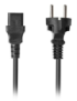 Lanberg CA-C13C-15CC-0018-BK cable de transmisión Negro 1,8 m C13 acoplador CEE7/7