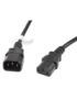 Lanberg CA-C13E-11CC-0030-BK cable de transmisión Negro 3 m C13 acoplador C14 acoplador