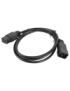 Lanberg CA-C19E-10CC-0018-BK cable de transmisión Negro 1,8 m C19 acoplador C20 acoplador