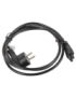 Lanberg CA-C5CA-11CC-0018-BK cable de transmisión Negro 1,8 m CEE7/7 C5 acoplador