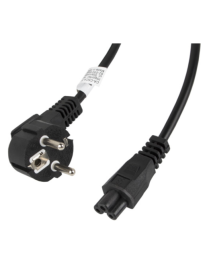 Lanberg CA-C5CA-11CC-003-BK cable de transmisión Negro 3 m C5 acoplador CEE7/7