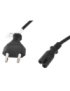 Lanberg CA-C7CA-11CC-0018-BK cable de transmisión Negro 1,8 m C7 acoplador CEE7/16