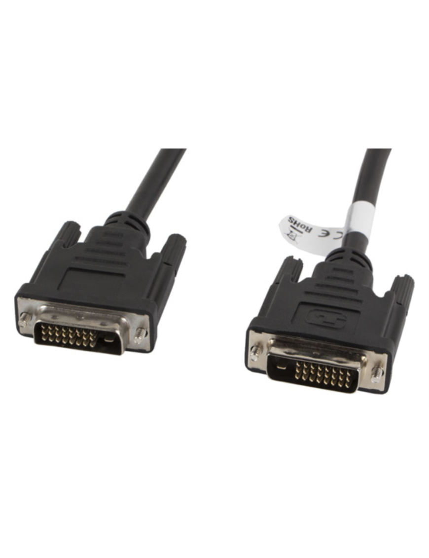 Lanberg CA-DVID-10CC-0018-BK cable DVI 1,8 m DVI-D Negro