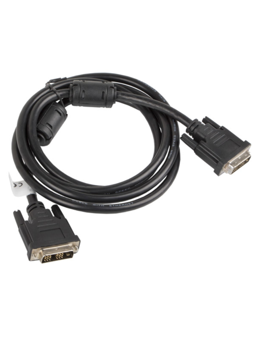Lanberg CA-DVIS-10CC-0018-BK cable DVI 1,8 m DVI-D Negro