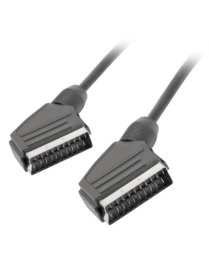 Lanberg CA-EUEU-10CC-0018-BK cable EUROCONECTOR 1,8 m SCART (21-pin) Negro