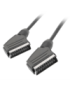 Lanberg CA-EUEU-10CC-0018-BK cable EUROCONECTOR 1,8 m SCART (21-pin) Negro