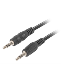 Lanberg CA-MJMJ-10CC-0012-BK cable de audio 1,2 m 3,5mm Negro