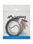 Lanberg CA-MJRC-10CC-0015-BK cable de audio 1,5 m 3,5mm 2 x RCA Negro
