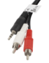 Lanberg CA-MJRC-10CC-0020-BK cable de audio 2 m 3,5mm RCA Negro, Rojo, Blanco