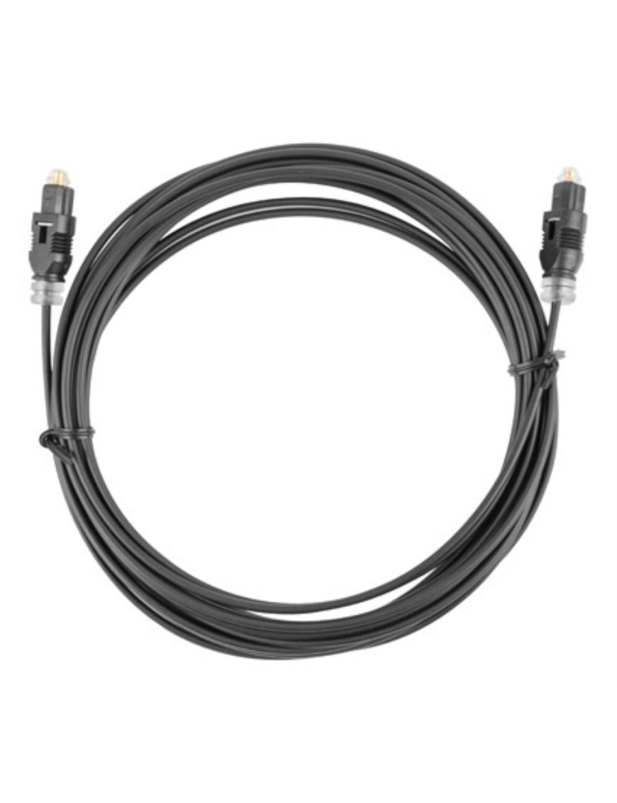 Lanberg CA-TOSL-10CC-0020-BK Cable de fibra óptica e InfiniBand 2 m Toslink Negro