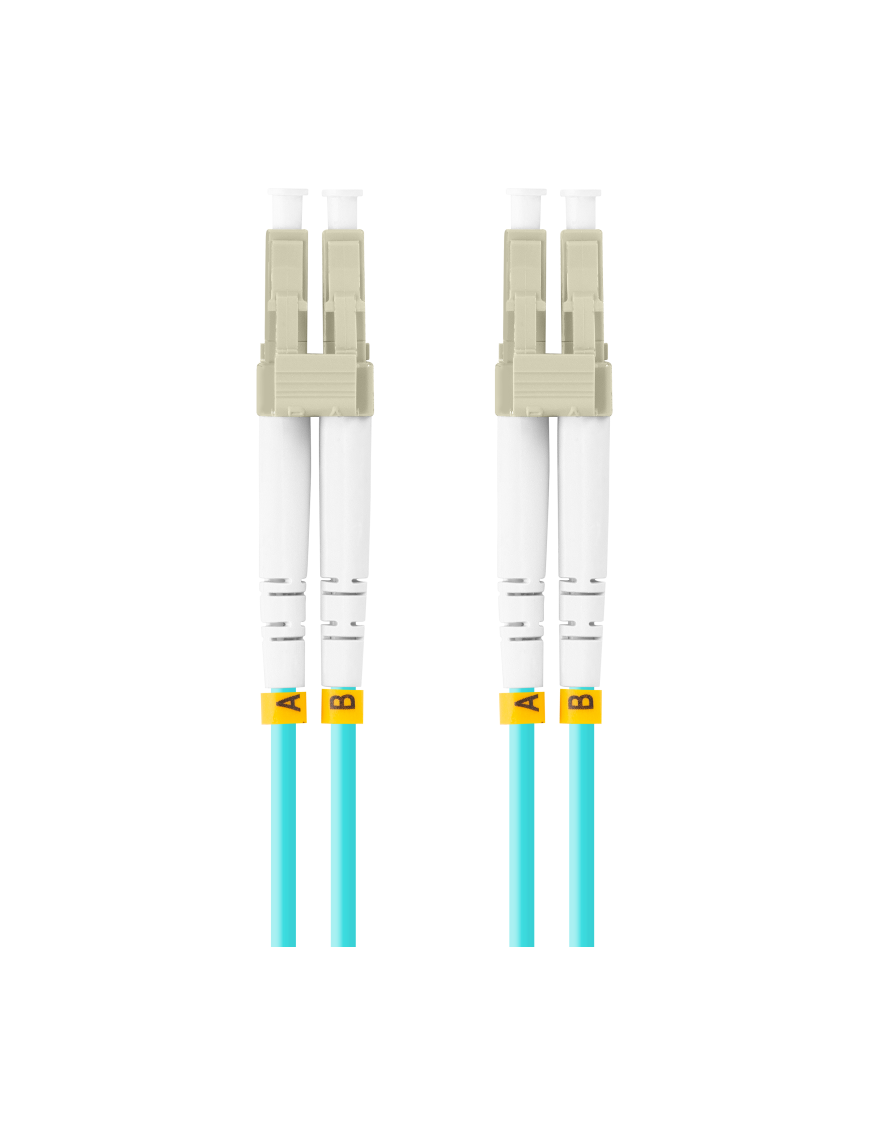 Lanberg FO-LULU-MD31-0020-TQ Cable de fibra óptica e InfiniBand 2 m LC Color aguamarina