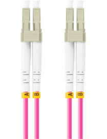 Lanberg FO-LULU-MD41-0005-VT Cable de fibra óptica e InfiniBand 0,5 m LC LC/UPC Violeta
