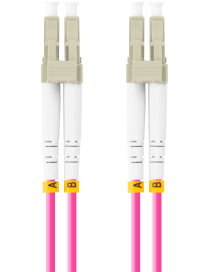 Lanberg FO-LULU-MD41-0010-VT Cable de fibra óptica e InfiniBand 1 m LC Violeta