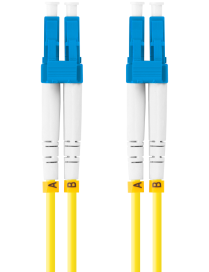 Lanberg FO-LULU-SD11-0010-YE Cable de fibra óptica e InfiniBand 3 m LC Amarillo