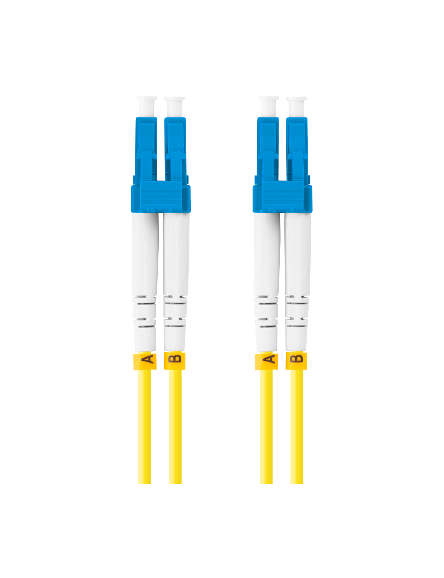 Lanberg FO-LULU-SD11-0010-YE Cable de fibra óptica e InfiniBand 3 m LC Amarillo