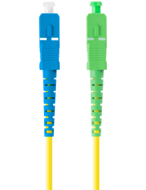 Lanberg FO-SASU-SS21-0010-YE Cable de fibra óptica e InfiniBand 1 m SC Amarillo