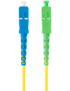 Lanberg FO-SASU-SS21-0010-YE Cable de fibra óptica e InfiniBand 1 m SC Amarillo