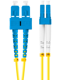 Lanberg FO-SULU-SD11-0020-YE Cable de fibra óptica e InfiniBand 2 m SC LC Amarillo