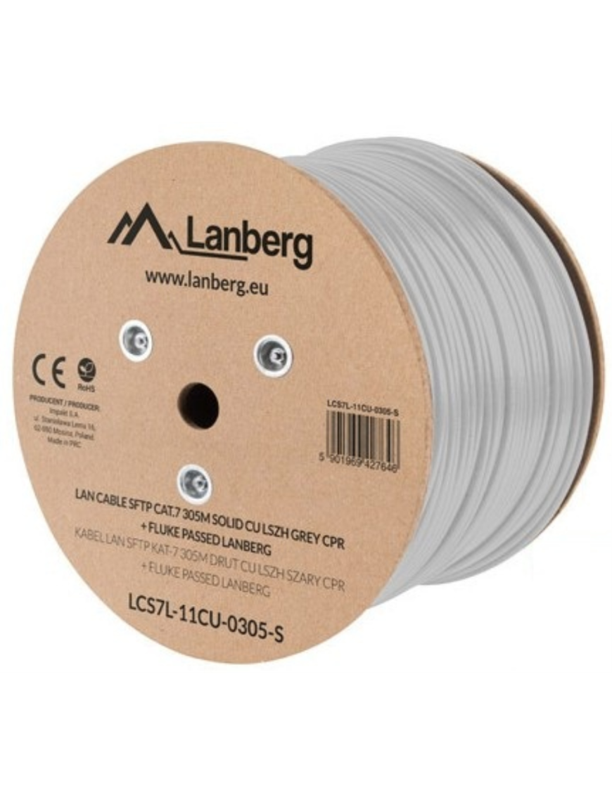 Lanberg LCS7L-11CU-0305-S cable de red Blanco 305 m Cat7 S/FTP (S-STP)