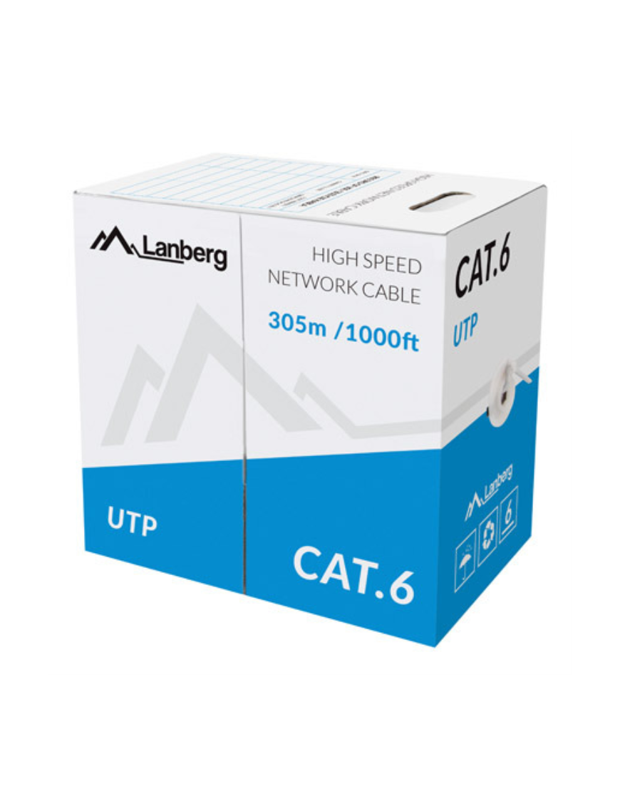 Lanberg LCU6-11CU-0305-S cable de red Gris 305 m Cat6 U/UTP (UTP)
