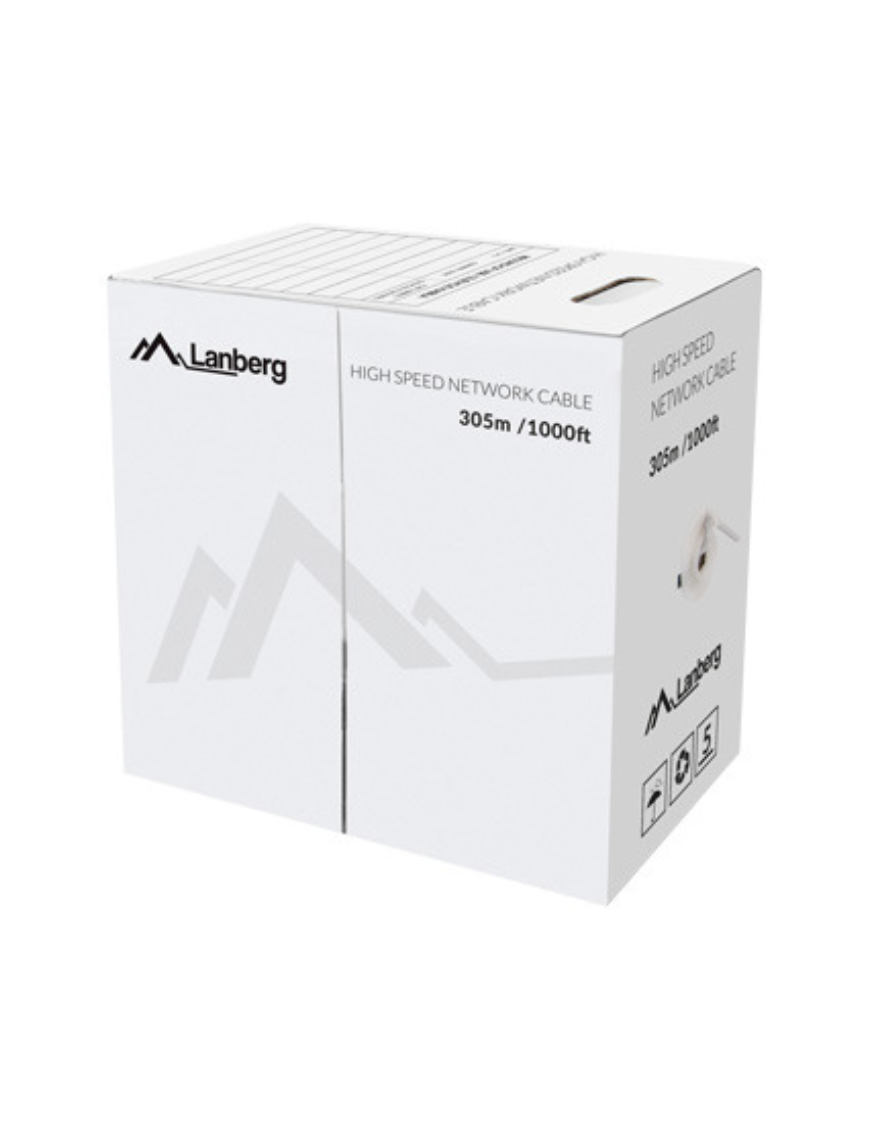 Lanberg LCU6-12CU-0305-S cable de red Gris 305 m Cat6 U/UTP (UTP)