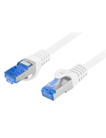 Lanberg PCF6A-10CC cable de red Blanco 0,5 m Cat6a S/FTP (S-STP)