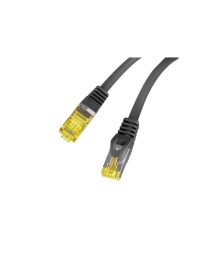Lanberg PCF6A-10CU-0025-BK cable de red Negro 0,25 m Cat6a S/FTP (S-STP)