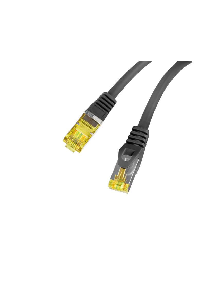 Lanberg PCF6A-10CU-0025-BK cable de red Negro 0,25 m Cat6a S/FTP (S-STP)