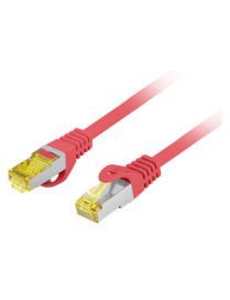 Lanberg PCF6A-10CU-0025-R cable de red Rojo 0,25 m Cat6a S/FTP (S-STP)
