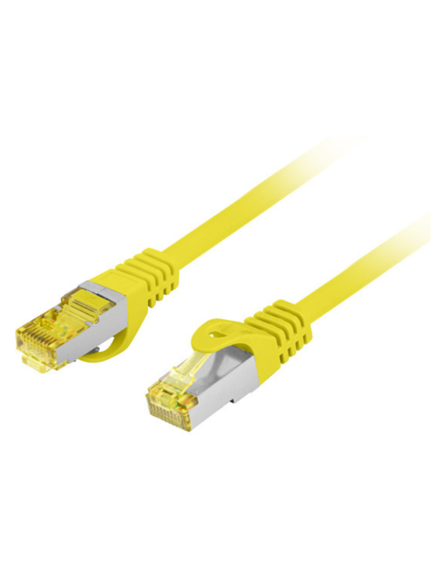 Lanberg PCF6A-10CU-0050-Y cable de red Amarillo 0,5 m Cat6a S/FTP (S-STP)