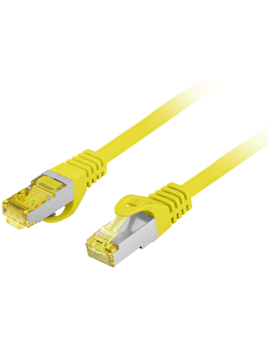 Lanberg PCF6A-10CU-0300-Y cable de red Amarillo 3 m Cat6a S/FTP (S-STP) Alrededor