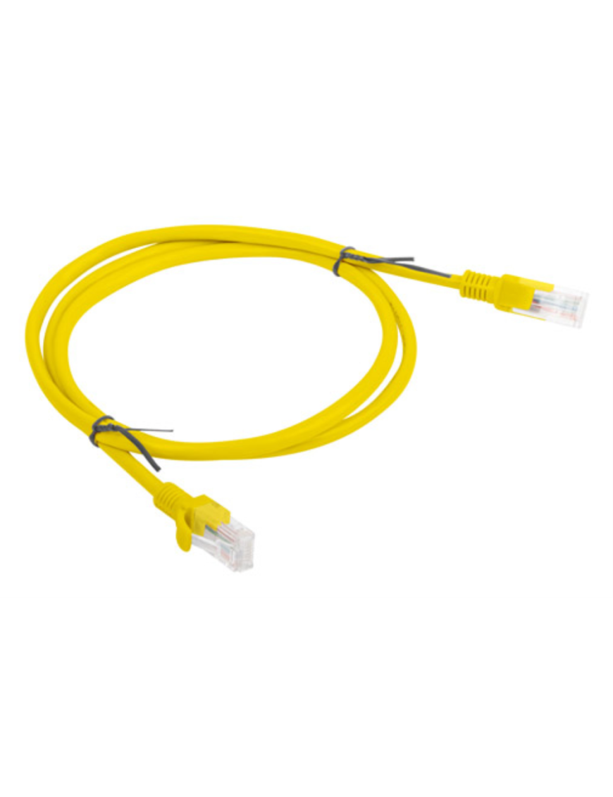 Lanberg PCU6-10CC-0100-Y cable de red Amarillo 1 m Cat6 U/UTP (UTP)